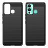 Carbon Case etui do Infinix Hot 12 Play NFC / Hot 12 Play elastyczny silikonowy karbonowy pokrowiec czarne na NearMe.pl