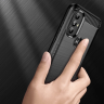 Carbon Case elastyczne etui pokrowiec Motorola Moto G Power 2022 czarny na NearMe.pl
