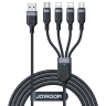 Kabel Joyroom Multi-Use Series S-A18 4w1 USB-A - USB-C / Lightning / Lightning / micro USB 1.2m - czarny na NearMe.pl