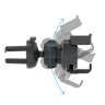 Grawitacyjny uchwyt samochodowy do smartfona na kratkę nawiewu z odświeżaczem srebrny (YC06) na NearMe.pl