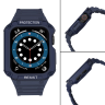 Pasek z etui ochronnym Protect Strap Band do Apple Watch 42 / 44 / 45 mm opaska obudowa pancerna - niebieski na NearMe.pl