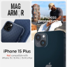 Etui Spigen Mag Armor z MagSafe na iPhone 15 Plus - niebieskie na NearMe.pl