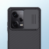 Nillkin CamShield Pro Case etui do Xiaomi Redmi Note 12 Pro / Poco X5 Pro 5G pokrowiec z osłoną na aparat czarne na NearMe.pl