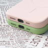 Silikonowe magnetyczne etui iPhone 14 Pro Silicone Case Magsafe - szaroniebieskie na NearMe.pl
