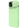 Nillkin CamShield Silky Silicone Case etui iPhone 14 pokrowiec z osłoną na aparat zielony na NearMe.pl