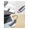 HUB Baseus Metal Gleam 8w1 USB-C - HDMI / 3x USB 3.2 / PD / czytnik kart SD, TF / VGA - szary na NearMe.pl