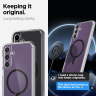 Etui Spigen Ultra Hybrid OneTap Ring z MagSafe na Samsung Galaxy S23 FE - przezroczysto-czarne na NearMe.pl
