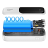 Baseus Power Bank 10000mAh Qpow Pro - USB + Typ C - PD 20W z kablem Lightning (PPQD060002) biały na NearMe.pl