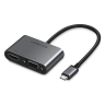 Adapter Ugreen CM162 50505 USB-C - HDMI / VGA / USB-A 3.0 / USB-C PD - szary na NearMe.pl