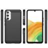 Carbon Case etui do Samsung Galaxy A34 5G elastyczny silikonowy karbonowy pokrowiec czarne na NearMe.pl