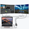 Choetech adapter przejściówka rozdzielacz USB Typ C Thunderbolt 3 (40Gbps) - 2x DisplayPort 4K 60Hz czarny (HUB-D03) na NearMe.pl