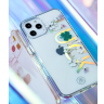 Kingxbar Lucky Series etui ozdobione oryginalnymi Kryształami Swarovskiego iPhone 12 mini przezroczysty (Luck) na NearMe.pl