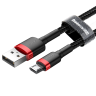 Kabel Baseus Cafule Cable CAMKLF-B91 USB-A / micro USB 2.4A 1 m - czarno-czerwony na NearMe.pl