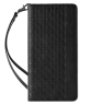 Magnet Strap Case etui iPhone 14 Pro Max pokrowiec z klapką portfel mini smycz podstawka czarne na NearMe.pl