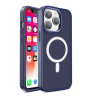 Magnetyczne etui z MagSafe Color Matte Case do iPhone 15 Pro - granatowe na NearMe.pl
