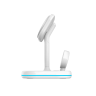 Ładowarka Tech-Protect QI15W-A27 indukcyjna 3w1 ze stojakiem z MagSafe na smartfon / Apple Watch / AirPods - biała na NearMe.pl