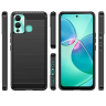 Carbon Case etui do Infinix Hot 12 Play NFC / Hot 12 Play elastyczny silikonowy karbonowy pokrowiec czarne na NearMe.pl