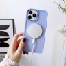 Magnetyczne etui z MagSafe Color Matte Case do iPhone 15 Pro - granatowe na NearMe.pl