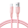 Kabel Joyroom Multi-Color Series S-A34 USB-A / USB-C 100W 1m - różowy na NearMe.pl