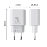 Ładowarka EU Joyroom JR-TCF05 20W USB-A USB-C + kabel USB-C - biała na NearMe.pl