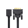 Ugreen kabel przewód adapter DVI (męski) - HDMI (żeński) 0.15m czarny (20118) na NearMe.pl
