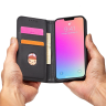 Magnet Card Case etui Samsung Galaxy A23 5G pokrowiec z klapką portfel podstawka czarne na NearMe.pl