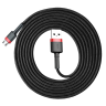 Kabel Baseus Cafule Cable CAMKLF-C91 USB-A / micro USB 1.5A 2 m - czarno-czerwony na NearMe.pl