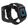 Pasek z etui ochronnym Protect Strap Band do Apple Watch 38 / 40 / 41 mm opaska obudowa pancerna - czarny na NearMe.pl