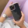 Fashion Case etui do iPhone 12 Pro Max żelowy pokrowiec ze złotą ramką czerwony na NearMe.pl