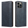 Magnet Strap Case etui iPhone 14 Pro Max pokrowiec z klapką portfel mini smycz podstawka niebieskie na NearMe.pl