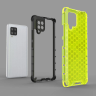 Honeycomb etui pancerny pokrowiec z żelową ramką Samsung Galaxy A42 5G zielony na NearMe.pl