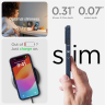 Etui Spigen Liquid Air na iPhone 15 Plus - niebieskie na NearMe.pl