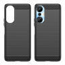 Carbon Case etui do Infinix Hot 20S elastyczny silikonowy karbonowy pokrowiec czarne na NearMe.pl