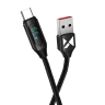 Kabel USB A - USB C Wozinsky WUACC1 z wyświetlaczem 66W 6A 1m - czarny na NearMe.pl
