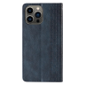 Magnet Strap Case etui iPhone 14 Pro Max pokrowiec z klapką portfel mini smycz podstawka niebieskie na NearMe.pl