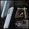 Etui Spigen Ultra Hybrid na iPhone 15 Pro Max - jasnoniebieskie na NearMe.pl