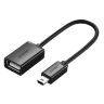 Adapter Ugreen US249 10383 mini USB-B (męski) / USB-A (żeński) OTG 10cm - szary na NearMe.pl