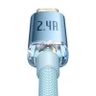 Kabel USB do iP Baseus Crystal Shine, 2.4A, 1.2m (niebieski) na NearMe.pl