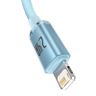 Kabel USB do iP Baseus Crystal Shine, 2.4A, 1.2m (niebieski) na NearMe.pl