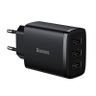 Ładowarka sieciowa Baseus Compact Quick Charger, 3x USB, 17W (czarna) na NearMe.pl