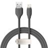 Kabel USB do Lightning Baseus Jelly, 2,4A 1,2m (czarny) na NearMe.pl