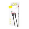 Kabel Lightning USB Baseus Cafule 2,4A 1m (czarno-czerwony) na NearMe.pl