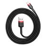 Kabel Lightning USB Baseus Cafule 2,4A 1m (czarno-czerwony) na NearMe.pl