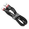 Kabel Lightning USB Baseus Cafule 2,4A 1m (czarno-czerwony) na NearMe.pl