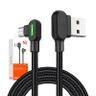 Kabel USB do Micro USB kątowy Mcdodo CA-5280 LED, 1.2m (czarny) na NearMe.pl