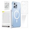 Etui ochronne Baseus Magnetic Crystal Clear do iPhone 13 Pro (transparentne) + szkło hartowane + zestaw czyszczący na NearMe.pl