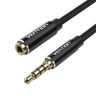 Kabel audio TRRS 3,5mm męski do 3,5mm żeński Vention BHCBF 1m czarny na NearMe.pl