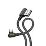 Kabel USB do USB-C kątowy Mcdodo CA-5280 LED, 0.5m (czarny) na NearMe.pl