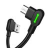 Kabel USB do Micro USB kątowy Mcdodo CA-5280 LED, 1.2m (czarny) na NearMe.pl