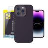 Etui Baseus Liquid Silica Gel do iPhone 14 Pro (fioletowe) +szkło hartowane +zestaw czyszczący na NearMe.pl